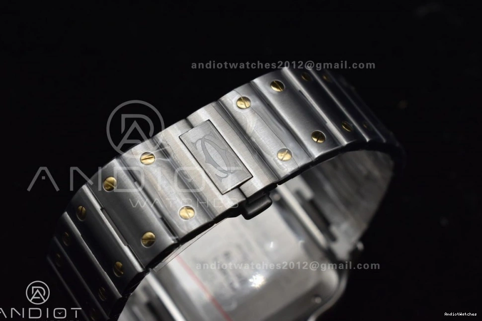 Dial 1:1 SmartLinks Contemporary 40mm White 1053 V Best on SS YG Bracelet MIYOTA 9015 BVF SS Edition Cartier YG Santos de 0122